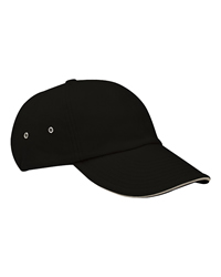 6-Panel Low-Profile Ultra Heavyweight Brushed Twill Sandwich Cap