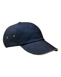 6-Panel Low-Profile Ultra Heavyweight Brushed Twill Sandwich Cap