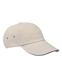6-Panel Low-Profile Ultra Heavyweight Brushed Twill Sandwich Cap
