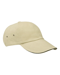 6-Panel Low-Profile Ultra Heavyweight Brushed Twill Sandwich Cap