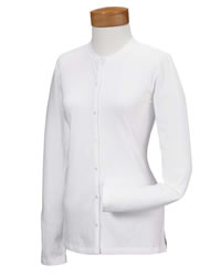 Stretch Jersey Long-Sleeve Cardigan