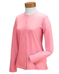 Stretch Jersey Long-Sleeve Cardigan