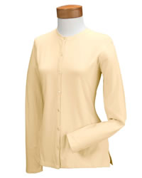 Stretch Jersey Long-Sleeve Cardigan