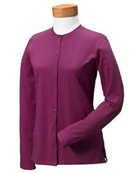 Stretch Jersey Long-Sleeve Cardigan