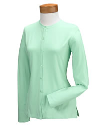 Stretch Jersey Long-Sleeve Cardigan
