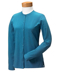 Stretch Jersey Long-Sleeve Cardigan