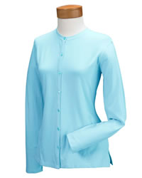 Stretch Jersey Long-Sleeve Cardigan