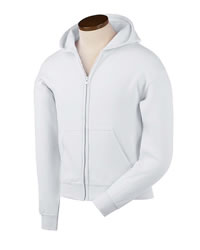 7.75 oz 50/50 Youth Full-Zip Hooded Sweatshirt