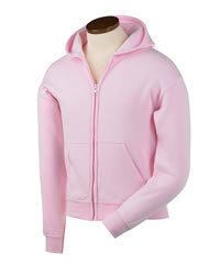 7.75 oz 50/50 Youth Full-Zip Hooded Sweatshirt