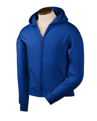 7.75 oz 50/50 Youth Full-Zip Hooded Sweatshirt
