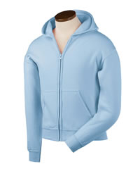 7.75 oz 50/50 Youth Full-Zip Hooded Sweatshirt