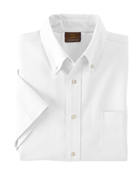 Short-Sleeve Oxford with Stain Release