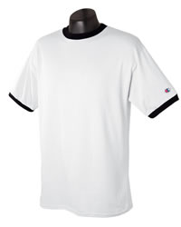 5.7 oz Cotton Tagless Ringer T-shirt