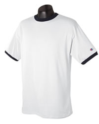 5.7 oz Cotton Tagless Ringer T-shirt