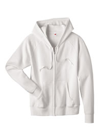 8 oz 80/20 Ladies� Fleece Full-Zip Hoodie