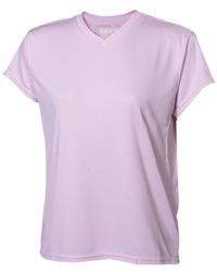 Ladies' Active V-neck Tee, UPF 50+